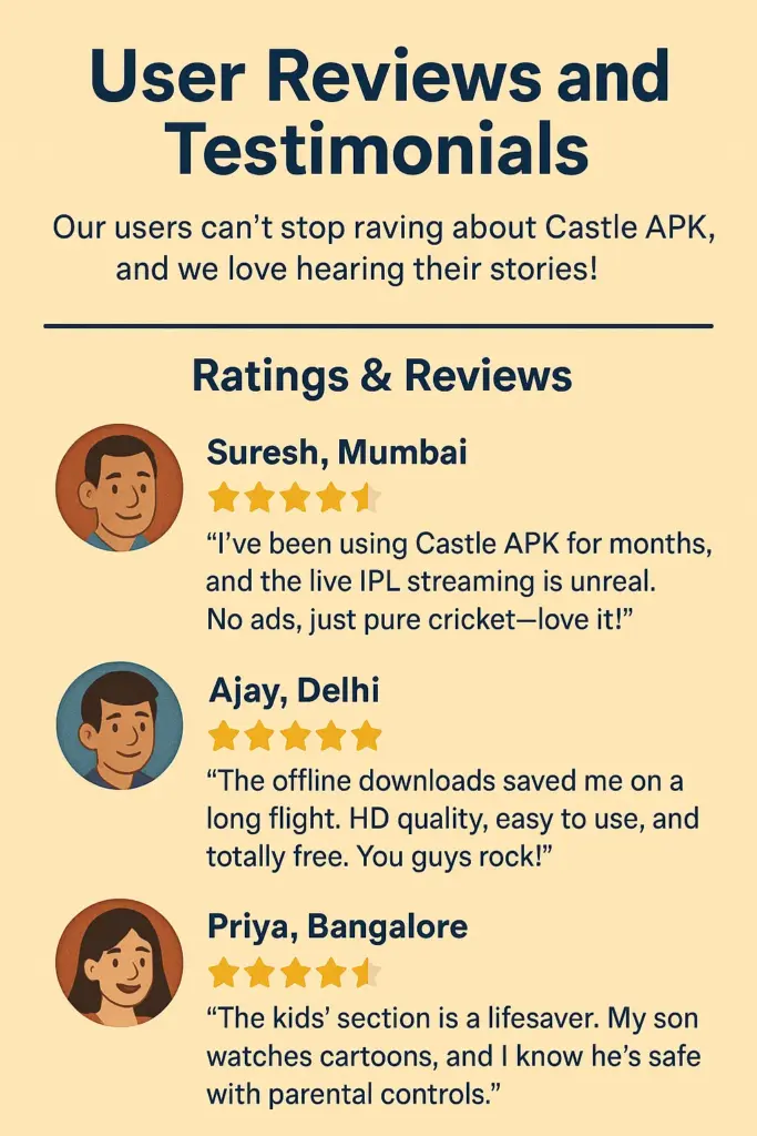 user review and testemonial