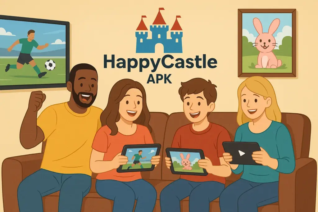 Happy Castle APK users sharing their love for live sports and kids’ content.
